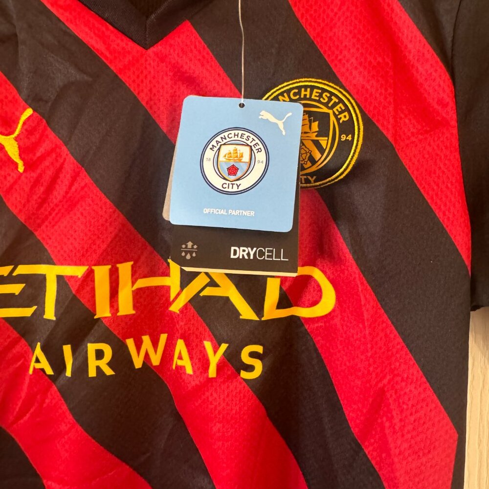 Puma Manchester City 2022-2023 Away Soccer Jersey Boys Medium NWT - Picture 5 of 9